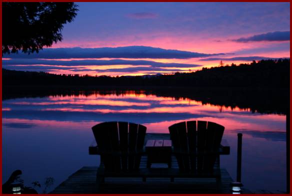 Sunset, Vacation Rentals, Cabins, Waterfront Cabins for Rent in Rangeley Maine, Cottage for Rent