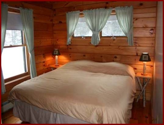 Guest Bed, Vacation Rentals, Cabins, Waterfront Cabins for Rent in Rangeley Maine, Cottage for Rent, Rental